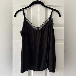 Hollister Black Lace Trimmed Camisole Large